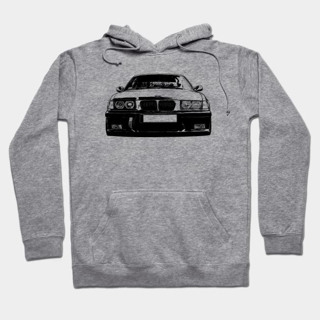 BMW E36 Sketch Art Hoodie by KAM Std